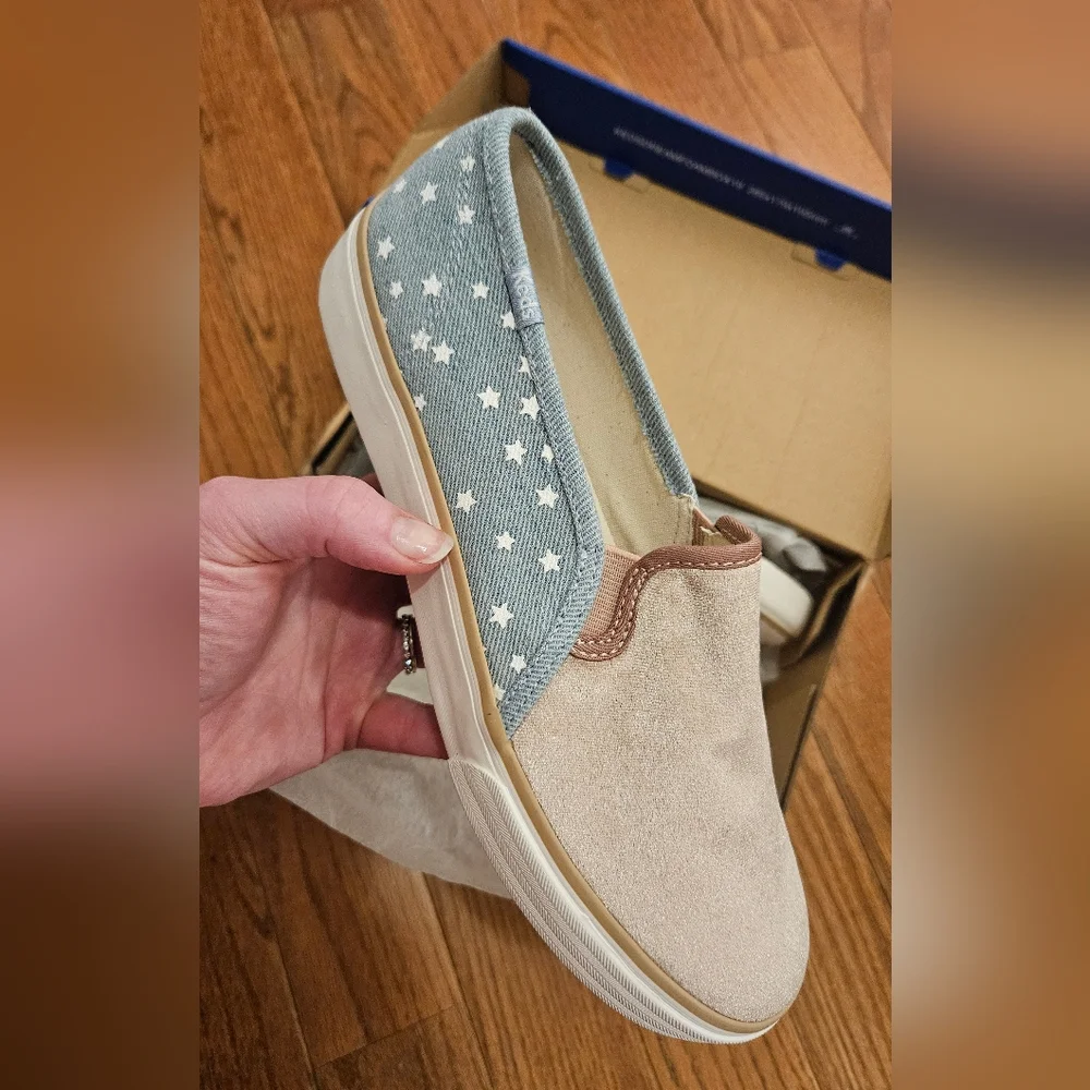Keds Star Pattern Americana Slip-On Sneakers 8.5 - Picture 3 of 4